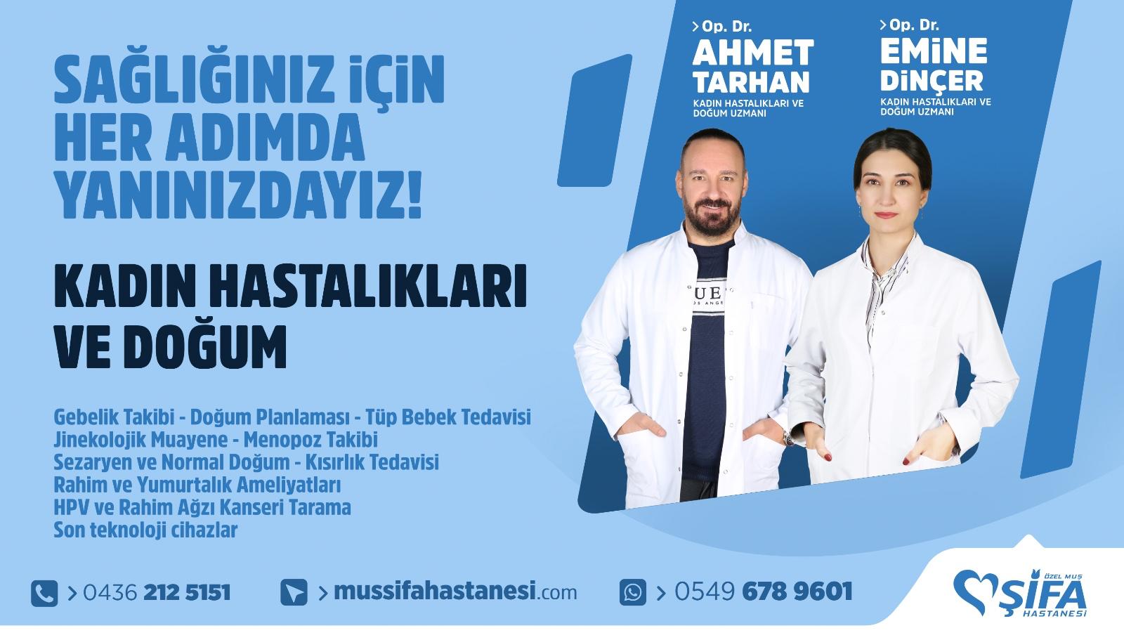 Sağlığınız için her adımda yanınızdayız !